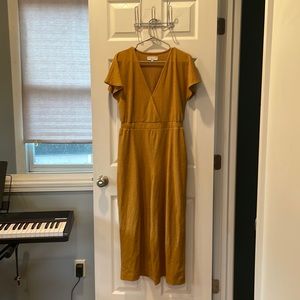 Mustard yellow Madewell jumpsuit, size Small